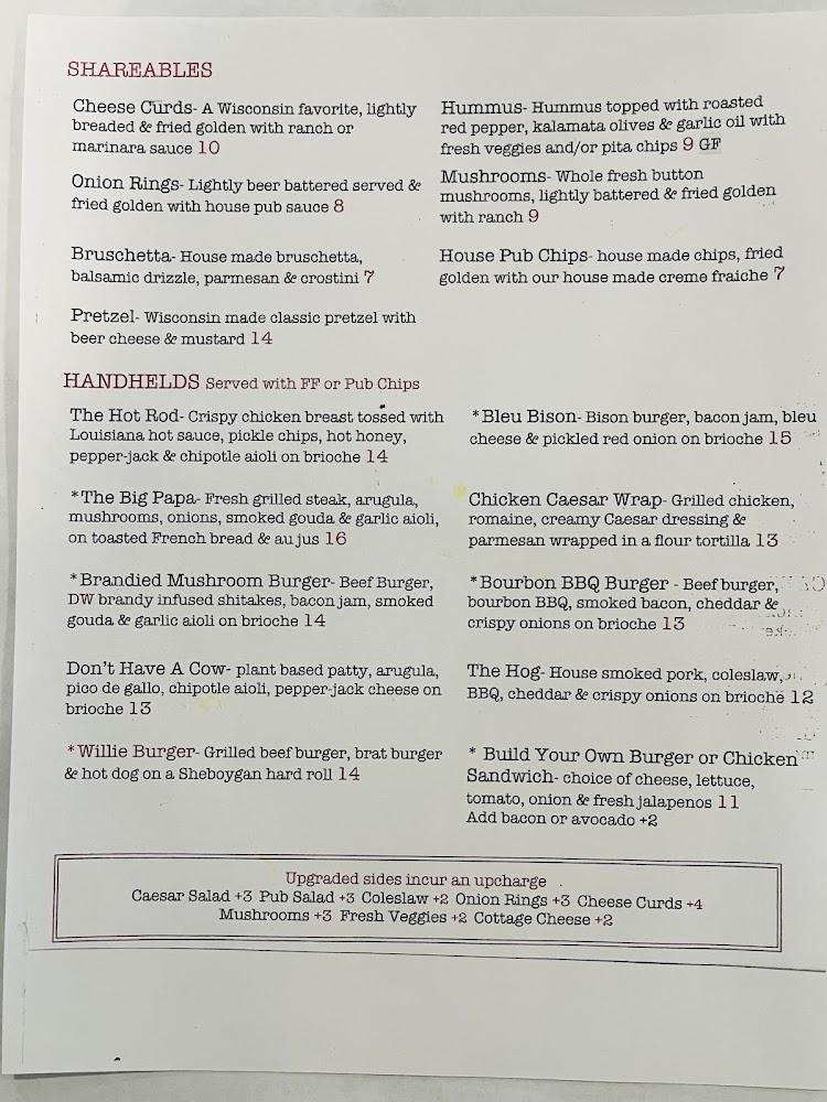 Oscars Bar and Grill Menu image 3